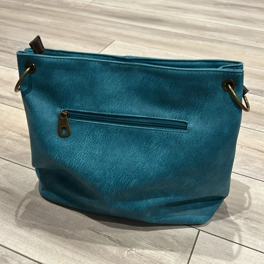 Montana West blue and brown hobo shoulder bag